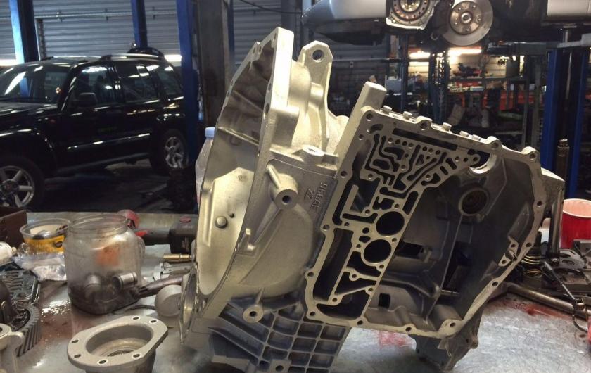 разобранная КПП Ауди