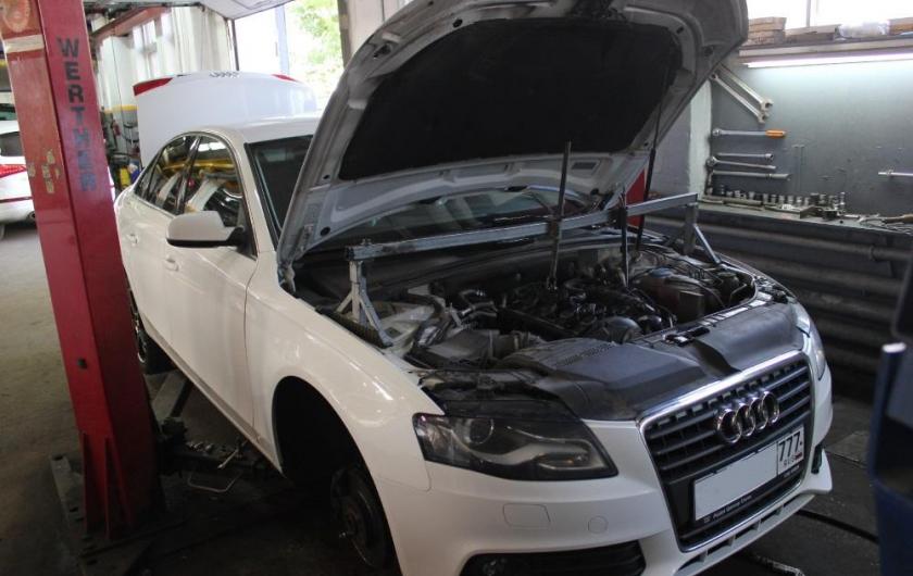 Ауди А4 на СТО