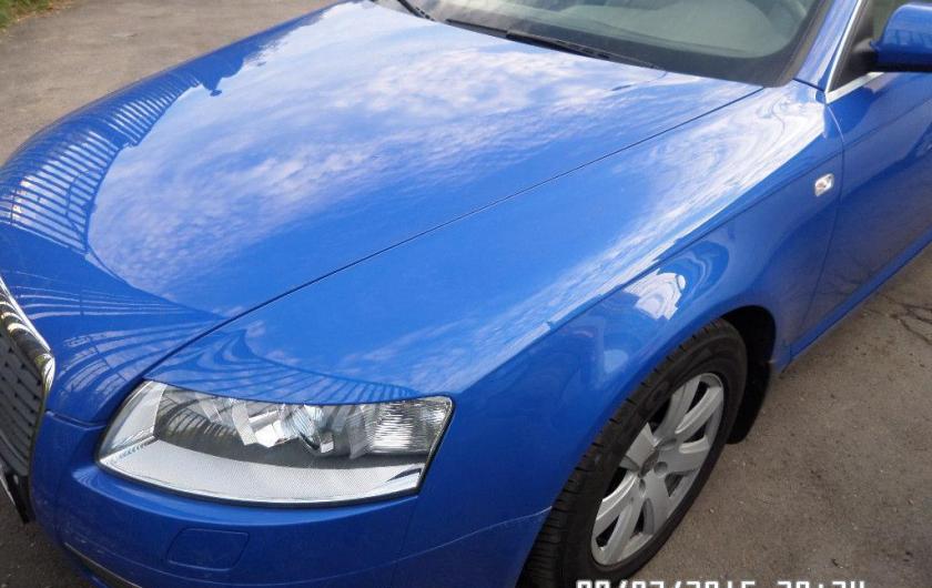 синяя А6 спереди