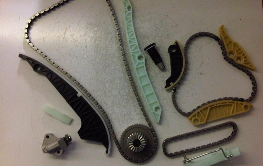 цепь ГРМ со звездами и башмаками