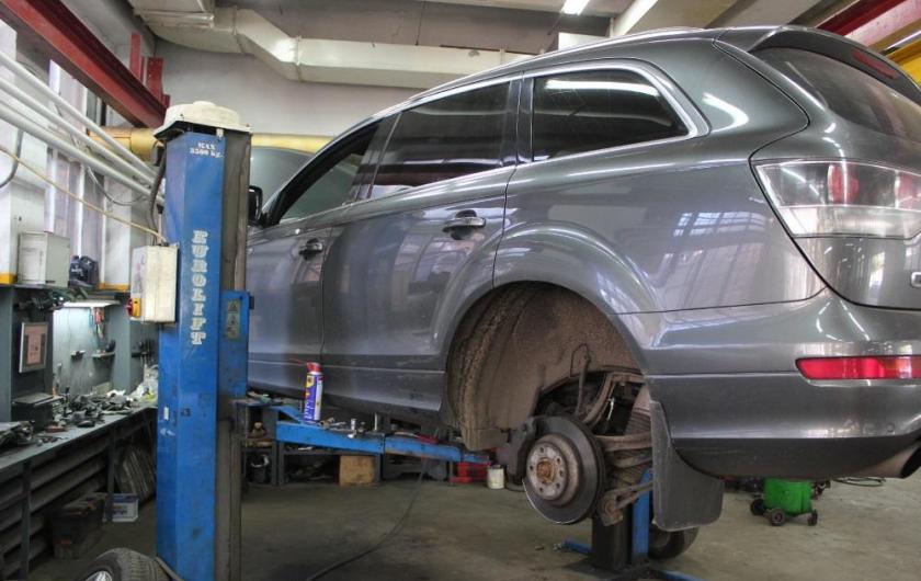 Ку7 на подъемнике