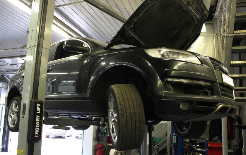 Ку7 на подъемнике