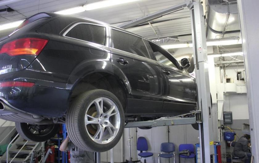 Ку7 на подъемнике