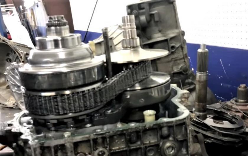 Замена цепи вариатора Ауди