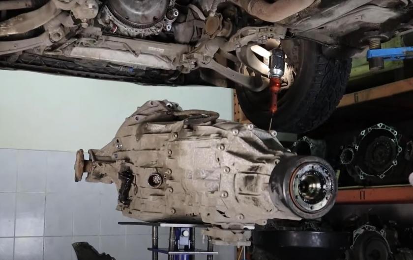 демонтаж коробки ДСГ Ауди А5