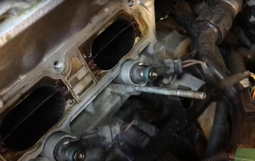 демонтаж форсунки Ауди