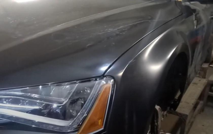 Ремонт крыла Ауди А8