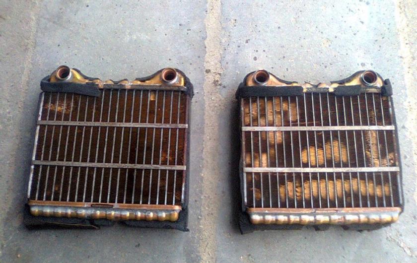 Старые радиаторы печки Ауди А8