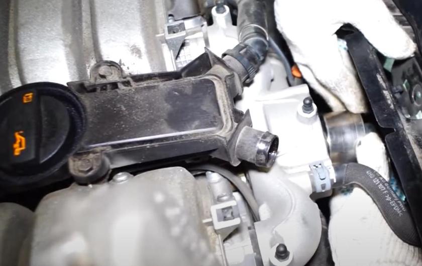 Замена термостата Ауди