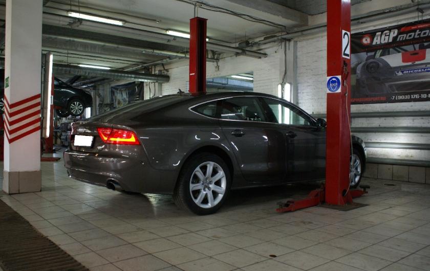 Ауди А7 в автосервисе