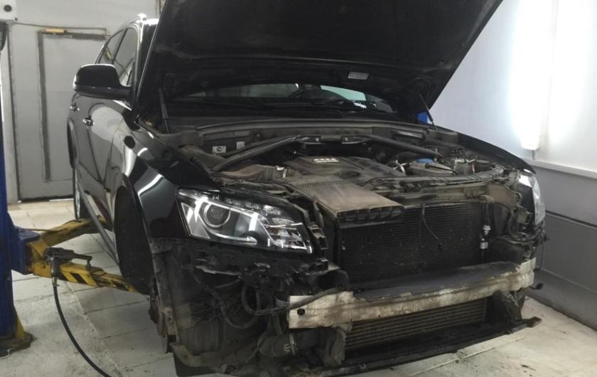 Ремонт и замена бампера Ауди Q5