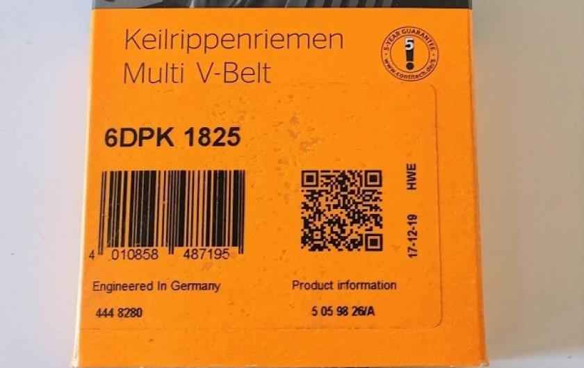 Один из вариантов ремней навесного оборудования для Ауди