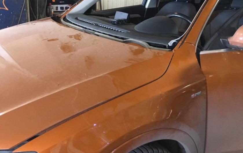 Ауди Q3 после замены лобового стекла