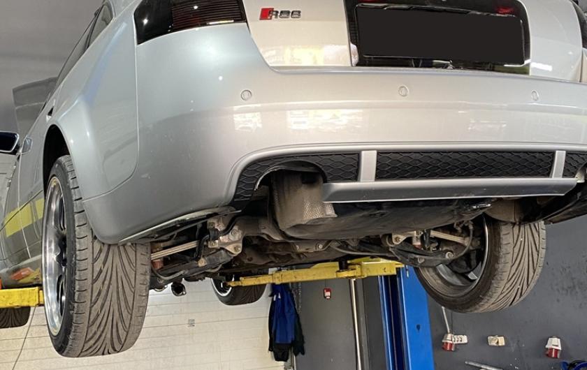 Ауди А6 в сервисе для замены сцепления