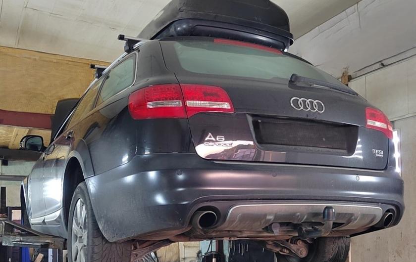 Ауди А6 в процессе замены ступицы