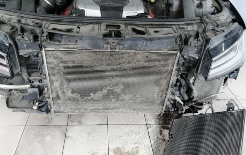 Промывка радиатора Ауди А8