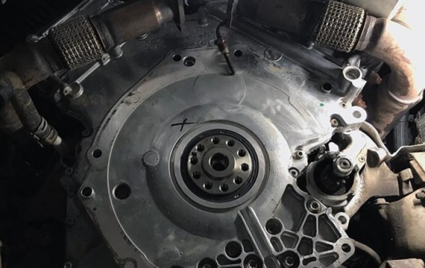 Замена заднего сальника коленвала Ауди А7