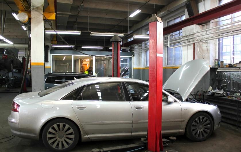 Ауди в автосервисе