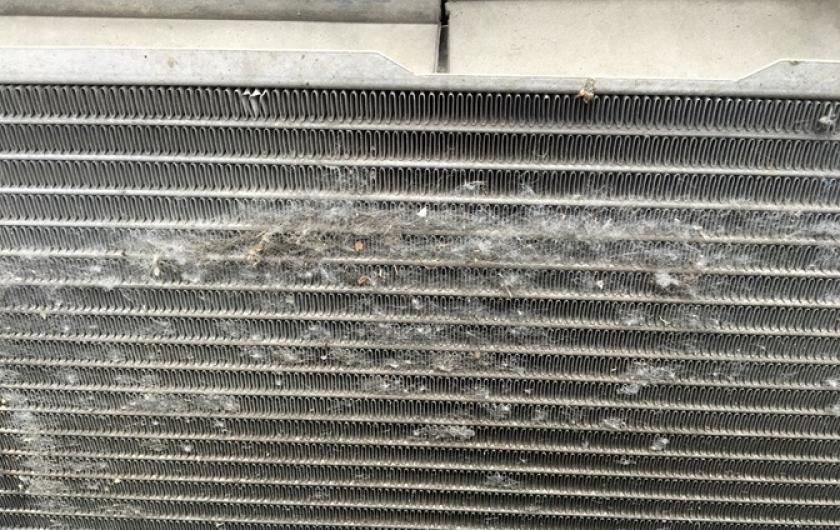 Засоренный радиатор Ауди