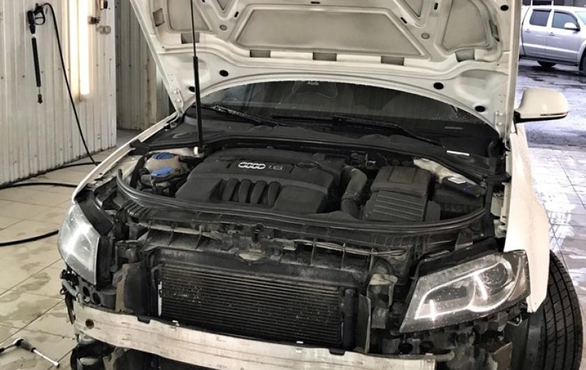 Промывка радиатора Ауди