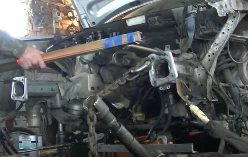 ремонт Ауди на стапеле