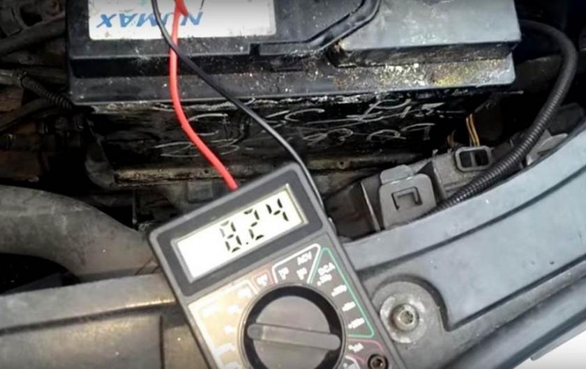 поверка заряда аккумулятора