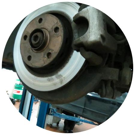 тормозной диск с суппортом