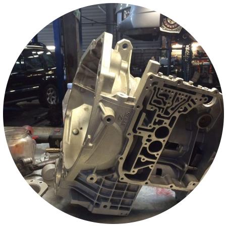 разобранная КПП Ауди