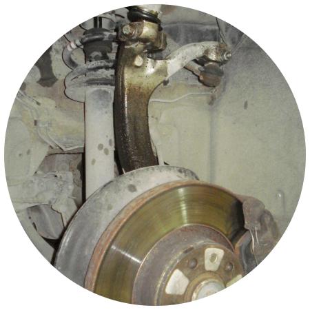 рычаги ходовой и тормоза на Ауди