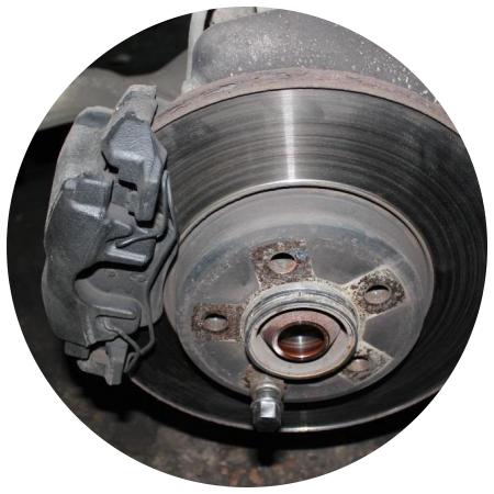 тормозной диск с суппортом