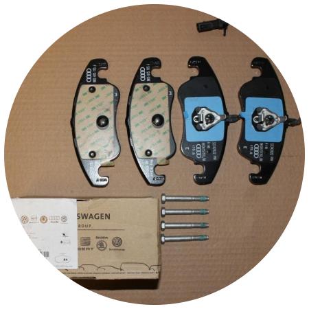 колодки тормозные с датчиком