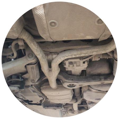 задняя подвеска на Ку 5 снизу