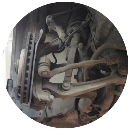 передняя подвеска Ку5 снизу