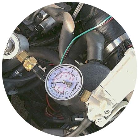 замер давления в топливной системе
