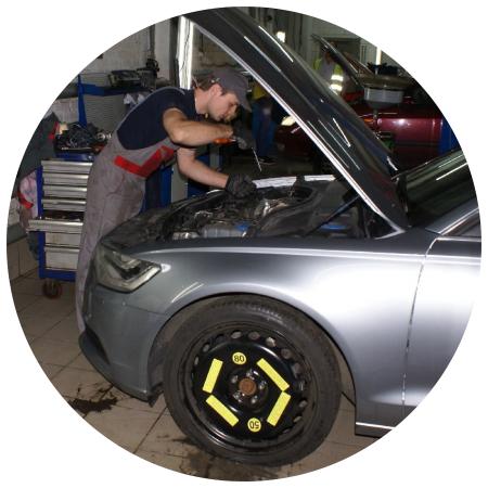 Ауди А6 в сервисе