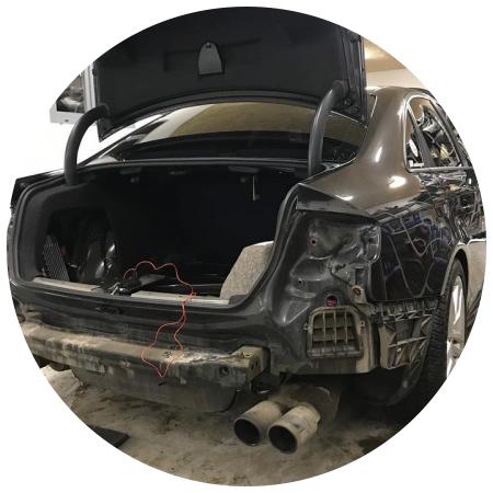 ремонт бампера а4