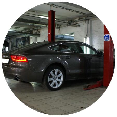 Ауди А7 в автосервисе