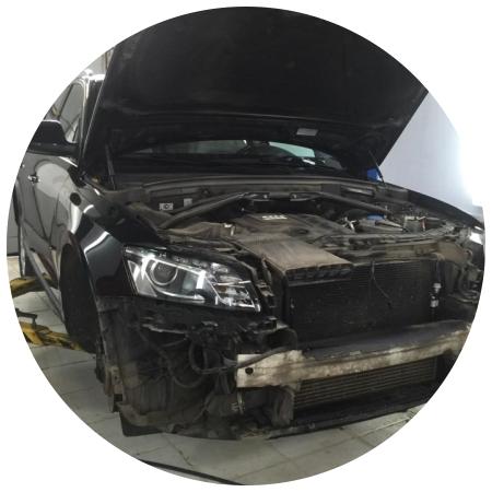 Ремонт и замена бампера Ауди Q5