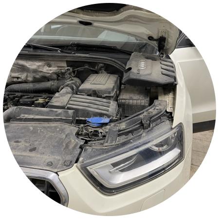 Ауди Q3 перед ремонтом турбины