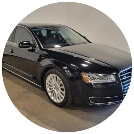 Ауди А8 после промывки радиатора в автотехцентре