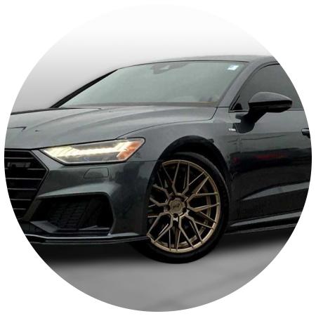 Ауди А7 после регулировки развала и схождения колес в автотехцентре