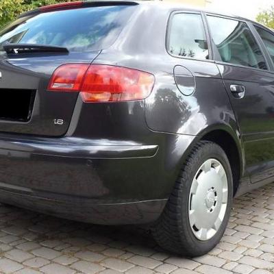 черная А3 сзади