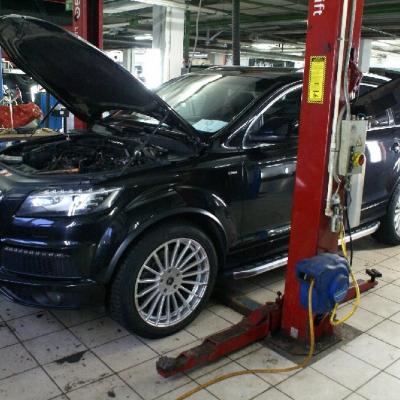 замена сальника коленвала на Ауди q7