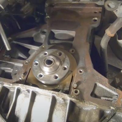 Замена заднего сальника коленвала Ауди А4