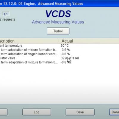 Результат Диагностики форсунки Ауди