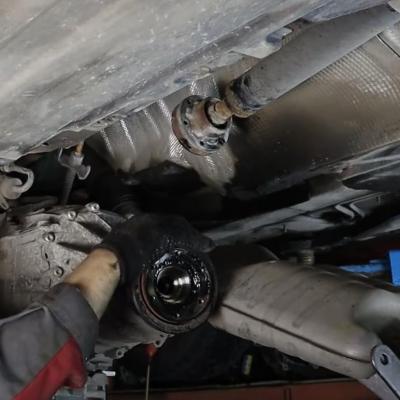 установка коробки Ауди А5