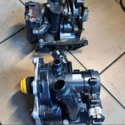 Старый и новый термостат Ауди