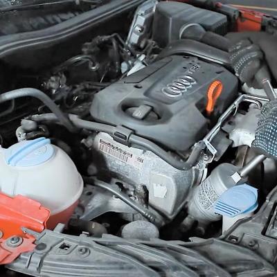 демонтаж масляного фильтра ауди