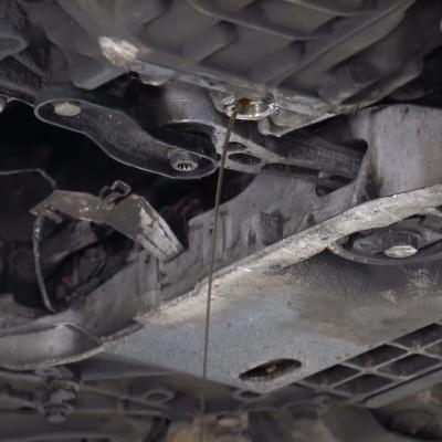 слив отработанного масла ДСГ