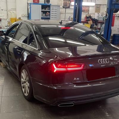 Ауди А6 в автотехцентре на замене радиатора печки